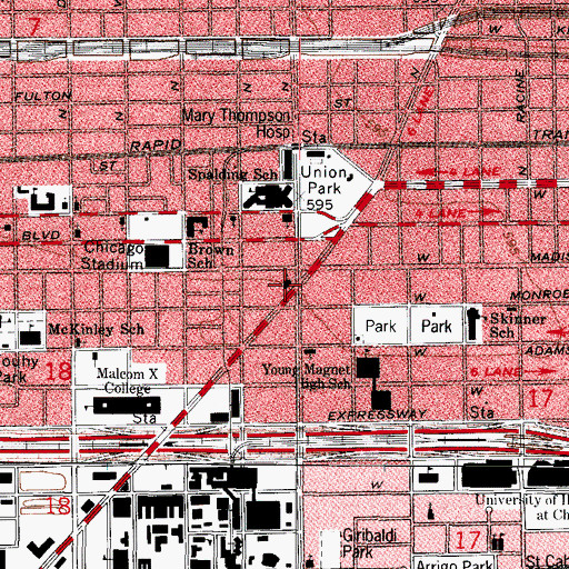 Topographic Map of Christ Temple Apostolic Faith Church, IL