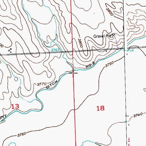 Topographic Map of Ramsey Draw, CO