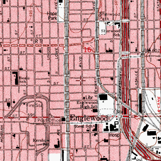 Topographic Map of Christ Way Community Church, IL