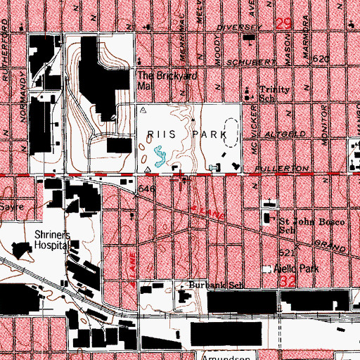Topographic Map of Christian Congregation Church, IL