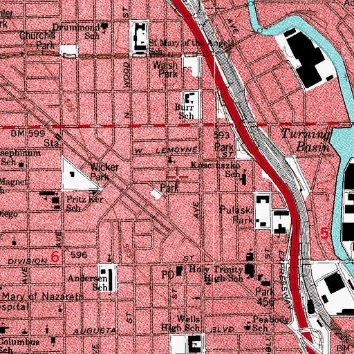 Topographic Map of Church of God of the Seventh Day, IL