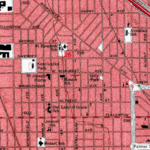 Topographic Map of Church of the Spirit, IL