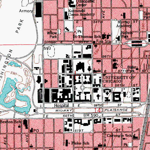 Topographic Map of Cobb Gate, IL