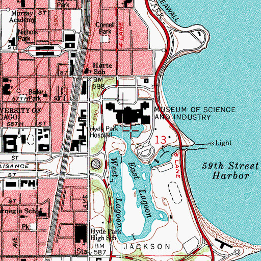 Topographic Map of Columbia Basin, IL