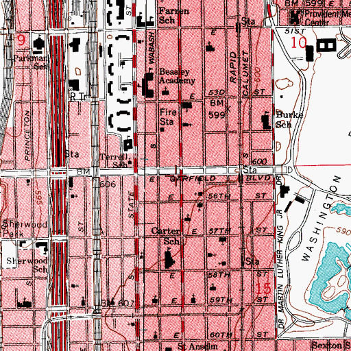 Topographic Map of Congregation of Israel, IL