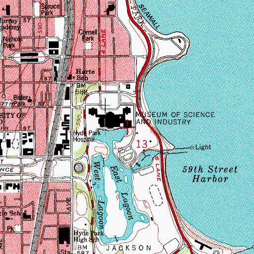 Topographic Map of Crown Space Center, IL
