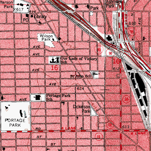 Topographic Map of Fairyland Pre-School, IL