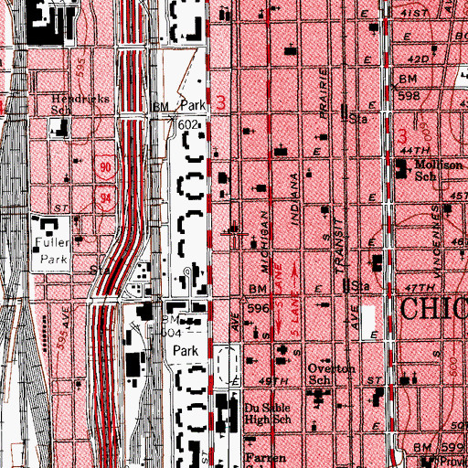 Topographic Map of First Diocese Church of God in Christ, IL