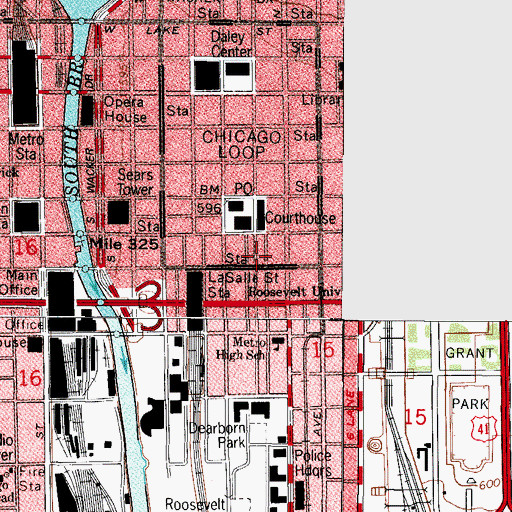 Topographic Map of Fisher Building, IL