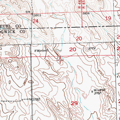 Topographic Map of Sand Draw, CO