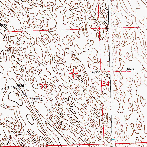 Topographic Map of Peterson Ditch, CO