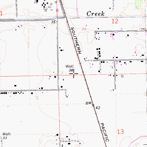 Topographic Map of Cottonwood Park, CA