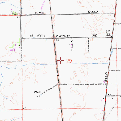 Topographic Map of Fite Park, CA