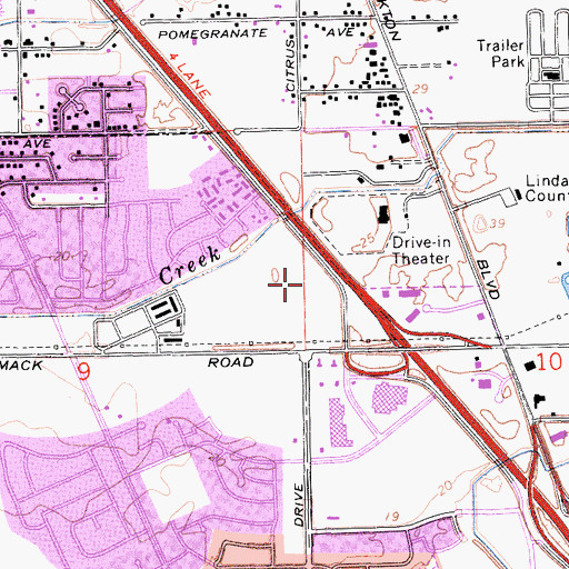 Topographic Map of Full Gospel Worship Center, CA
