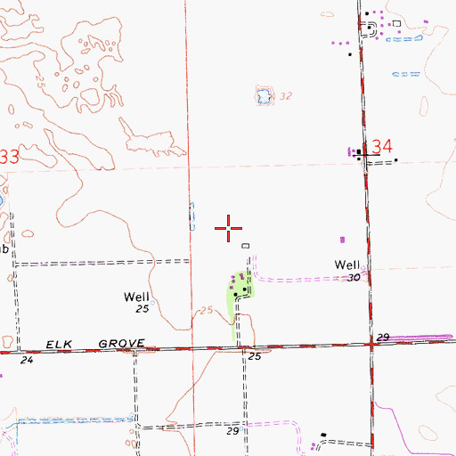 Topographic Map of Lichtenberger Park, CA