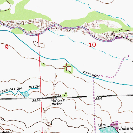 Topographic Map of Fort Julesburg (historical), CO