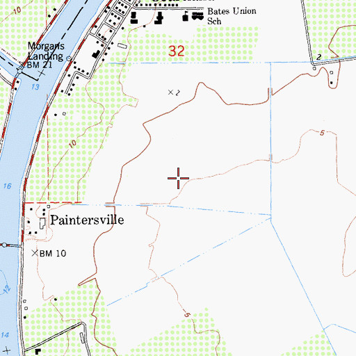 Topographic Map of River Delta Continuation High School (historical), CA