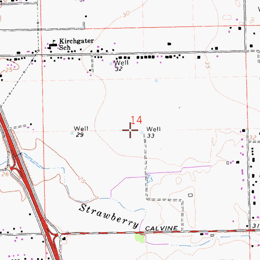 Topographic Map of Countryside Park, CA