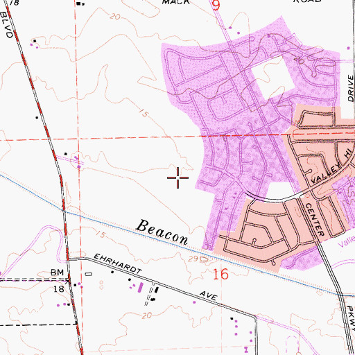 Topographic Map of Hite Park, CA