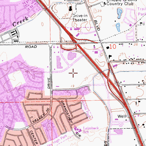 Topographic Map of Kaiser Permanente South Sacramento Medical Center, CA