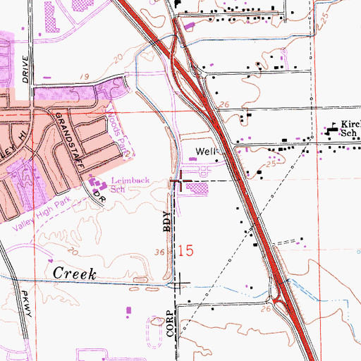 Topographic Map of Dignity Health Methodist Hospital of Sacramento, CA