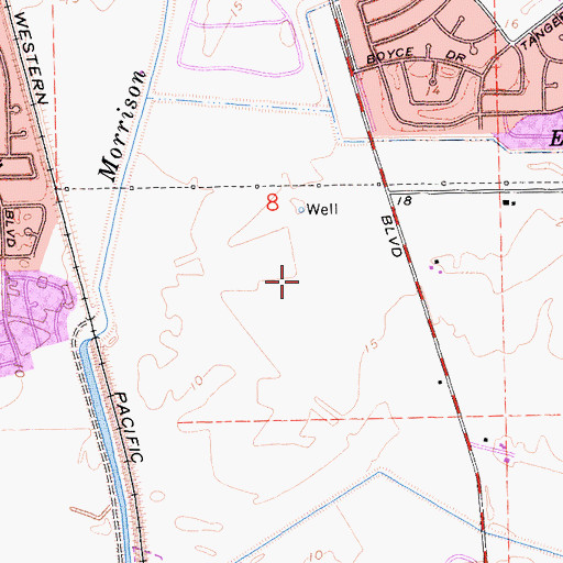 Topographic Map of Union School Park, CA