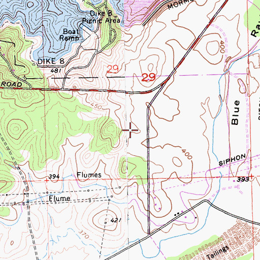 Topographic Map of Briggs Ranch Neighborhood Park, CA