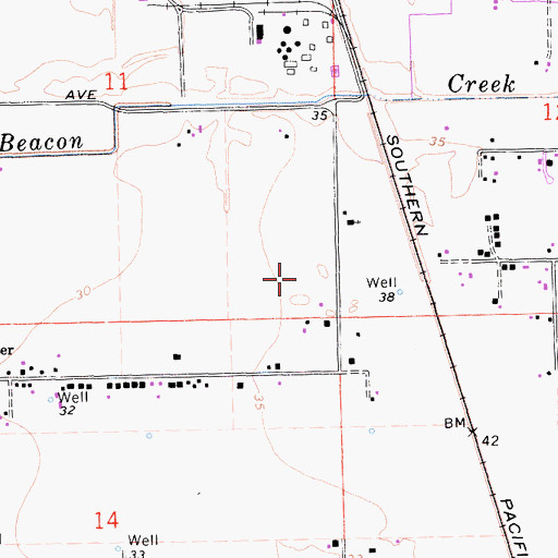 Topographic Map of Florin High School, CA