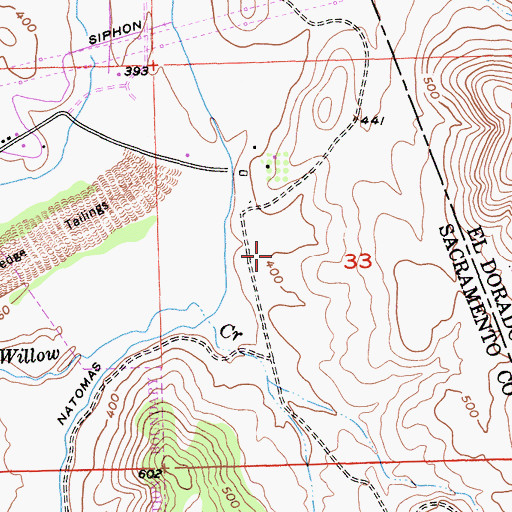 Topographic Map of Empire Oaks Elementary School, CA