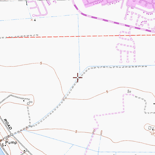 Topographic Map of Portuguese Community Park, CA