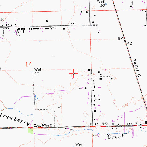 Topographic Map of Sierra Vista Christian Church, CA
