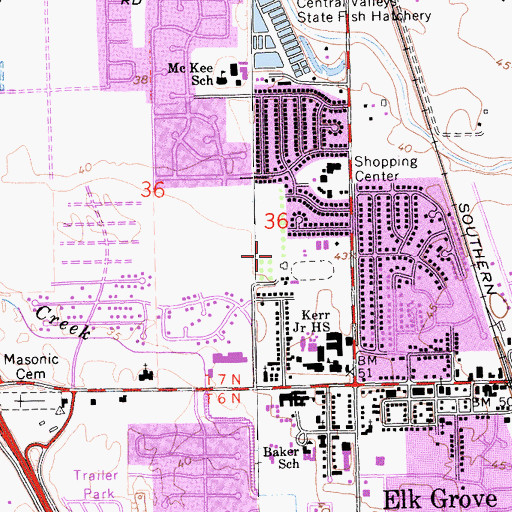 Topographic Map of Beeman Park, CA