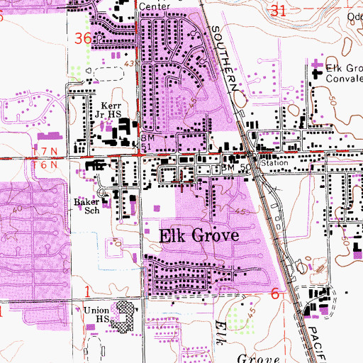 Topographic Map of Saint Barnabus the Apostle Eastern Orthodox Church, CA