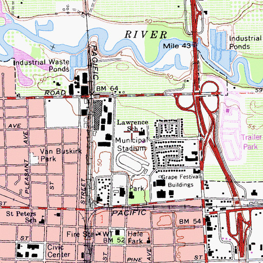 Topographic Map of Childrens Center, CA
