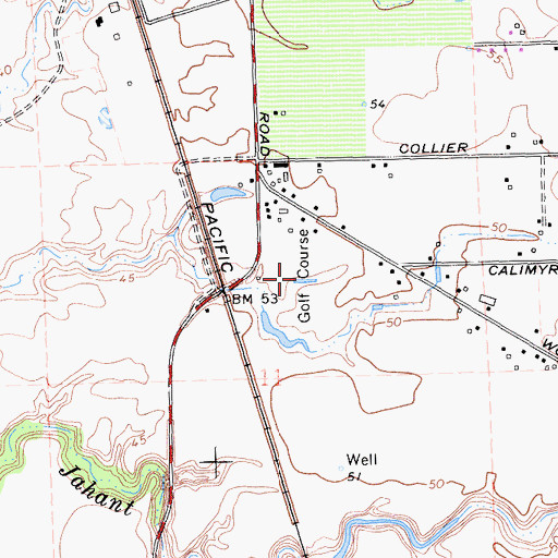 Topographic Map of Forest Lake Golf Course, CA