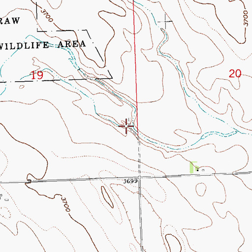 Topographic Map of Sand Draw, CO