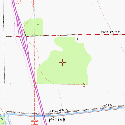 Topographic Map of Oak Grove Regional Park, CA