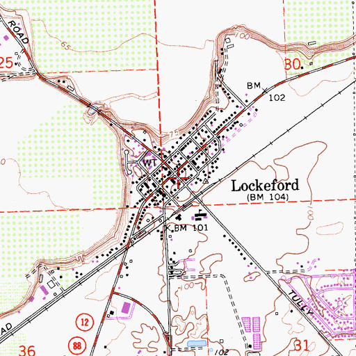 Topographic Map of Gospel Lighthouse Pentecostal Church of God, CA