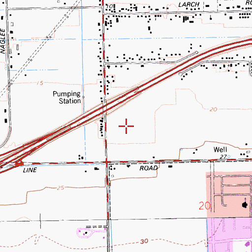 Topographic Map of Kenner Park, CA