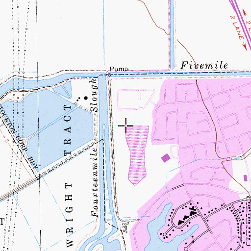 Topographic Map of North Lake, CA
