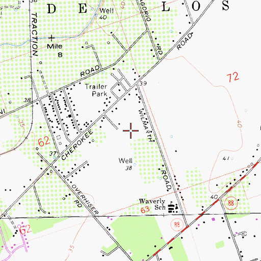 Topographic Map of San Joaquin County Special Education School, CA