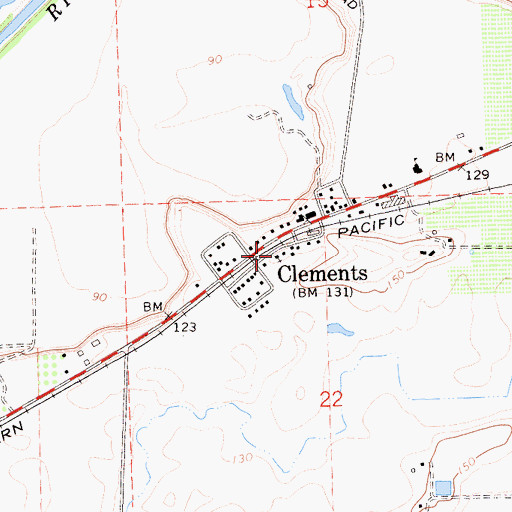 Topographic Map of Top of the Hill First Southern Baptist Church, CA