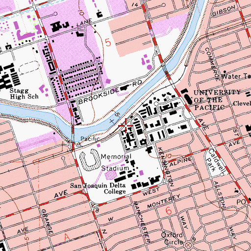 Topographic Map of Bannister Hall, CA