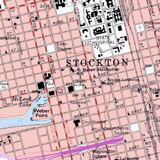 Topographic Map of Congregation Adas Yeshurun, CA