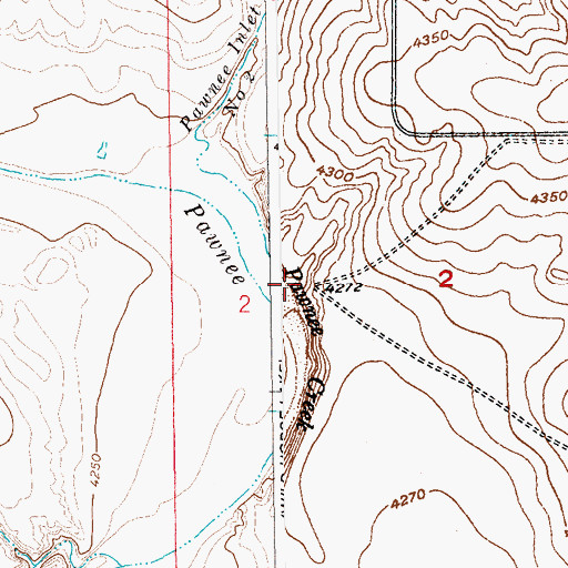Topographic Map of Pawnee Inlet Number 2, CO