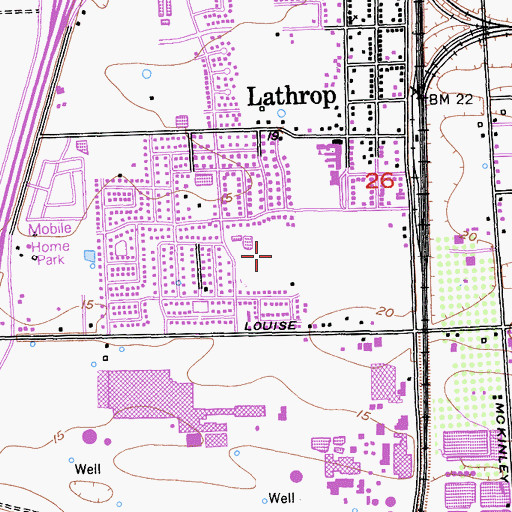 Topographic Map of Horizon Park, CA