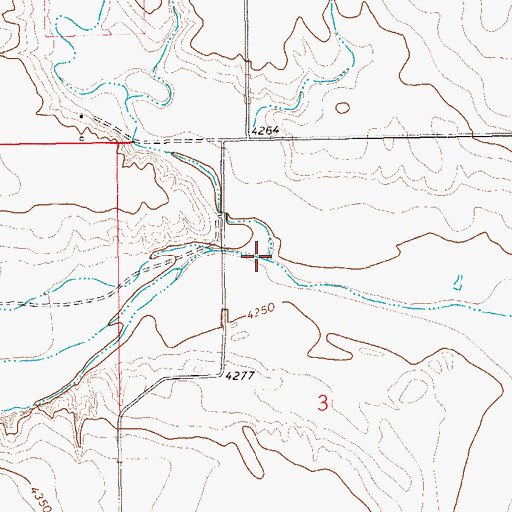 Topographic Map of Spring Creek, CO