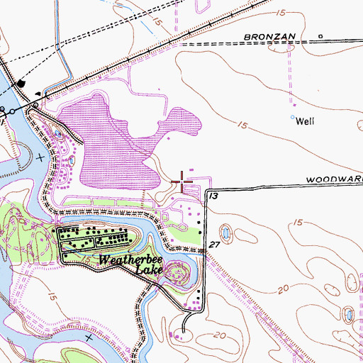 Topographic Map of Manteca Waterslide, CA