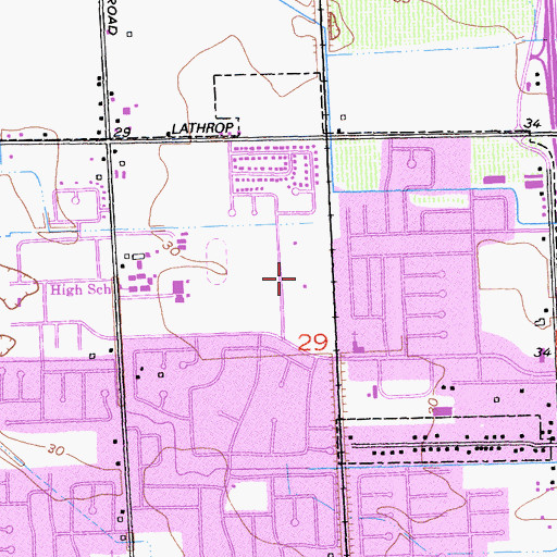 Topographic Map of North Gate Park, CA