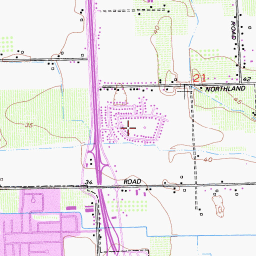 Topographic Map of Raymus Village Park, CA